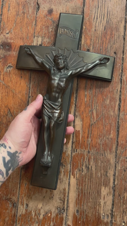 Antique Casket Crucifix